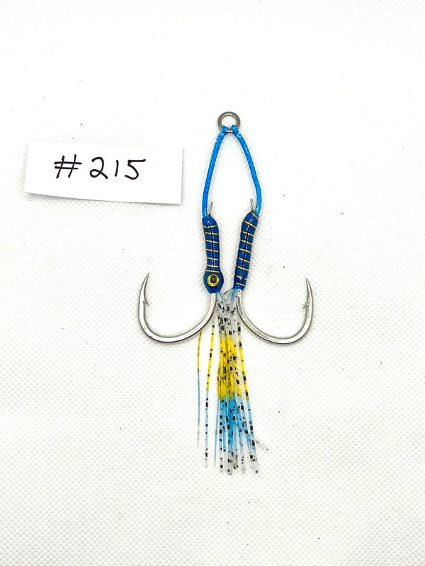 size 2/0 double hook, Jigging Assist Hooks