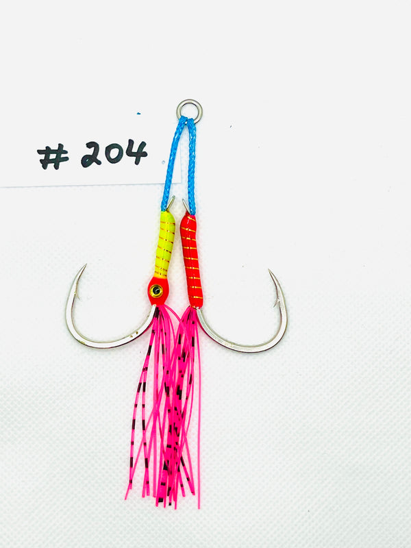 size 2/0 double hook, Jigging Assist Hooks