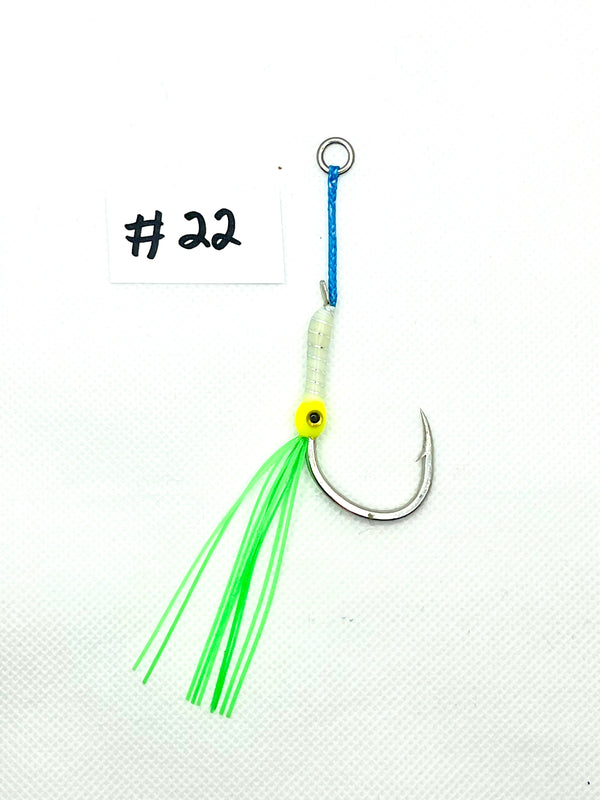 size 2/0 single hook, Jigging Assist Hooks