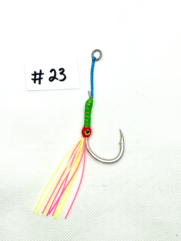 size 2/0 single hook, Jigging Assist Hooks