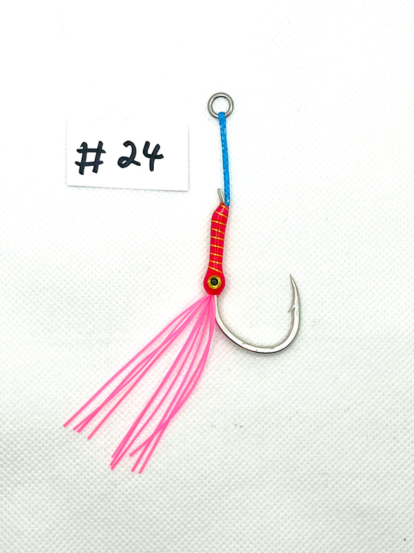 size 2/0 single hook, Jigging Assist Hooks