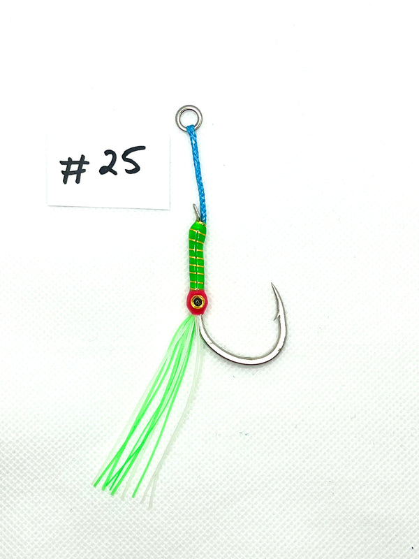 size 2/0 single hook, Jigging Assist Hooks