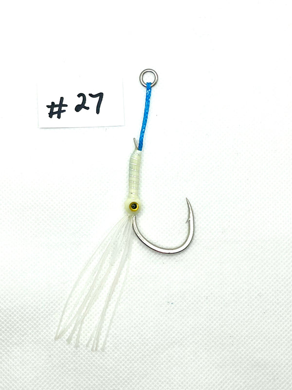 size 2/0 single hook, Jigging Assist Hooks