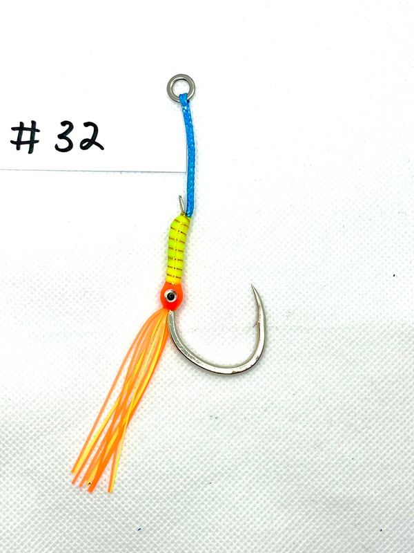 size 3/0 single hook, Jigging Assist Hooks