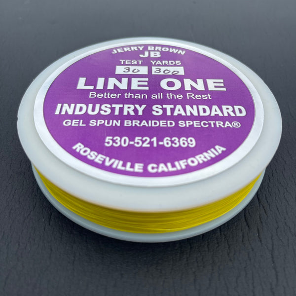 Jerry Brown Line One, Standard Braid 30LB , 300 Yards, Yellow