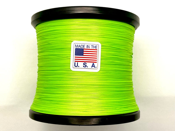 Tight Line Braid, 8 strand Solid Braid, Green