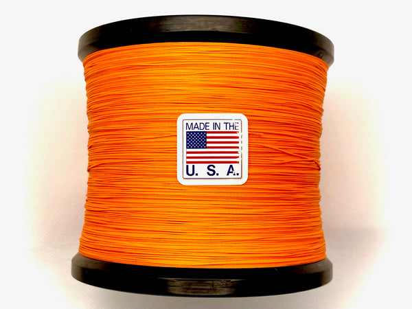 Tight Line Braid, 8 strand Solid Braid, Orange