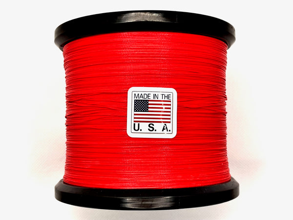 Tight Line Braid, 8 strand Solid Braid, Red